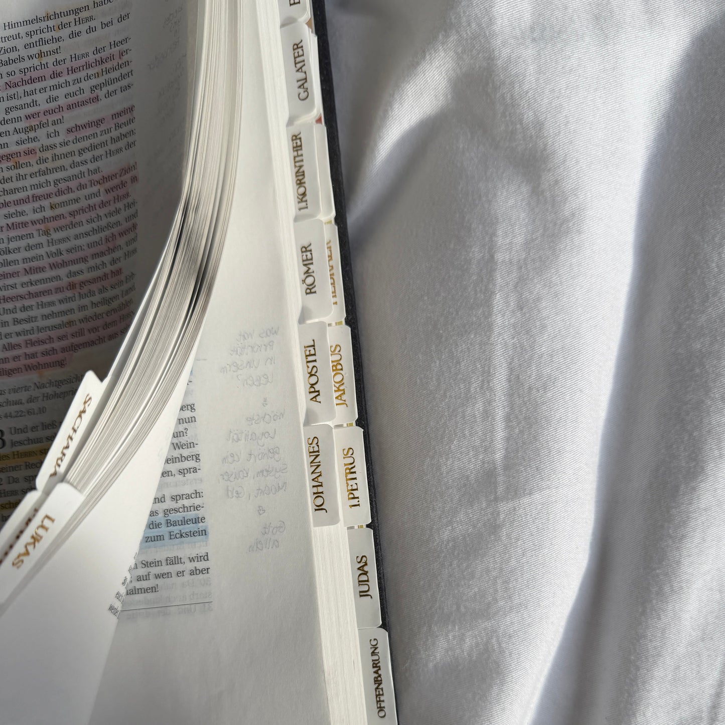 Bibelregister weiß